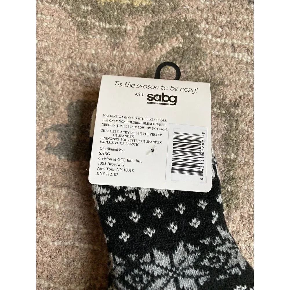 Yuletide Log Festive Cozy Crew Socks
